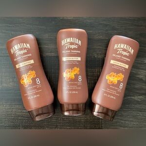 3 Pack Hawaiian Tropic Island Tanning Cocoa Butter SPF 8 Lotion Sunscreen New